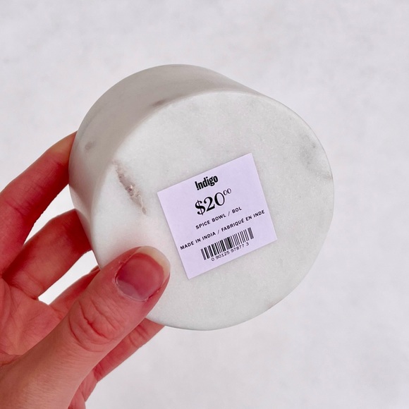 Indigo White Marble Salt and Pepper Bowl (Brand New) - Picture 3 of 3